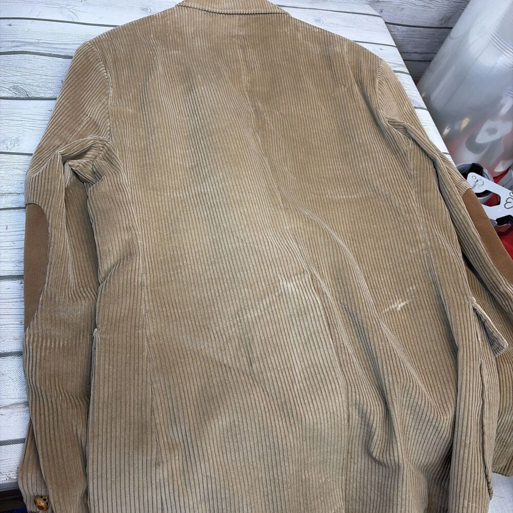Levi's Panatela Blazer Jacket 42L Corduroy Brown Tan Vtg - Picture 6 of 11